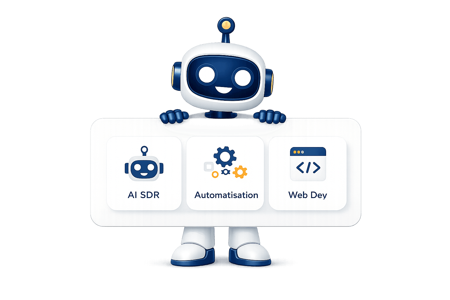Otomatize pwosesis yo, jere leads (AI SDR), epi bati sit web apps modèn